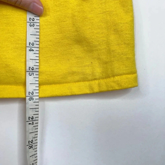 Vintage Gregarious Aquarius T Shirt Yellow Single Stitch Graphic Print Zodiac - Picture 8 of 8